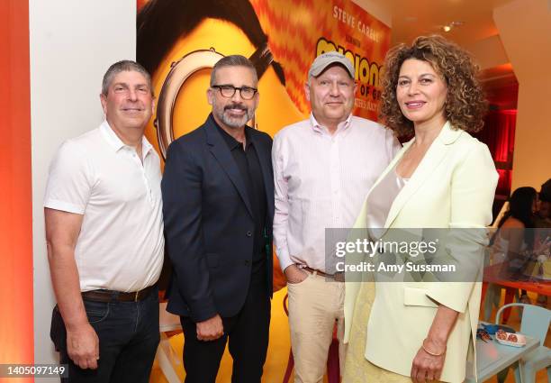 Jeff Shell, CEO of NBCUniversal, Steve Carell, Chris Meledandri and Donna Langley, Chairman, Universal Filmed Entertainment Group attend the...