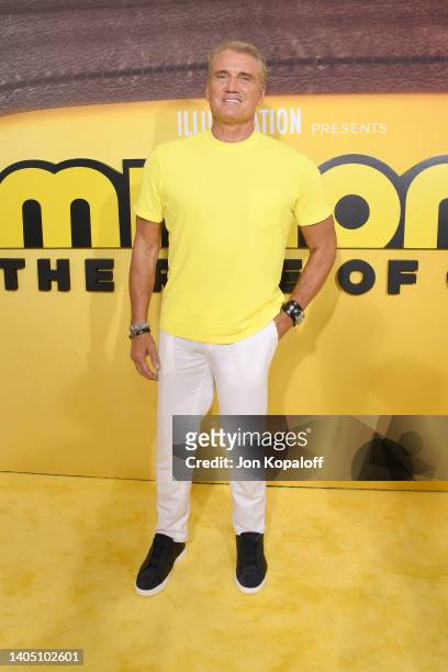 Dolph Lundgren attends Illumination and Universal Pictures' "Minions: The Rise of Gru" Los Angeles premiere at TCL Chinese Theatre on June 25, 2022...