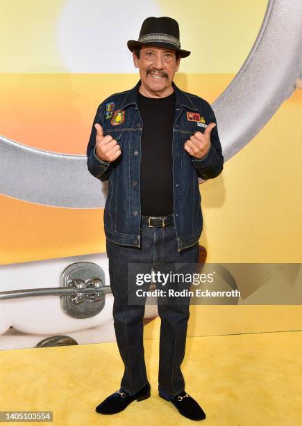 Danny Trejo attends Illumination and Universal Pictures' "Minions: The Rise of Gru" Los Angeles premiere on June 25, 2022 in Hollywood, California.