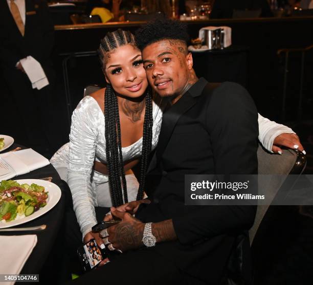 ChriseanRock and Blueface attend the 2nd annual Hollywood Unlocked Impact Awards at The Beverly Hilton on June 24, 2022 in Beverly Hills, California.