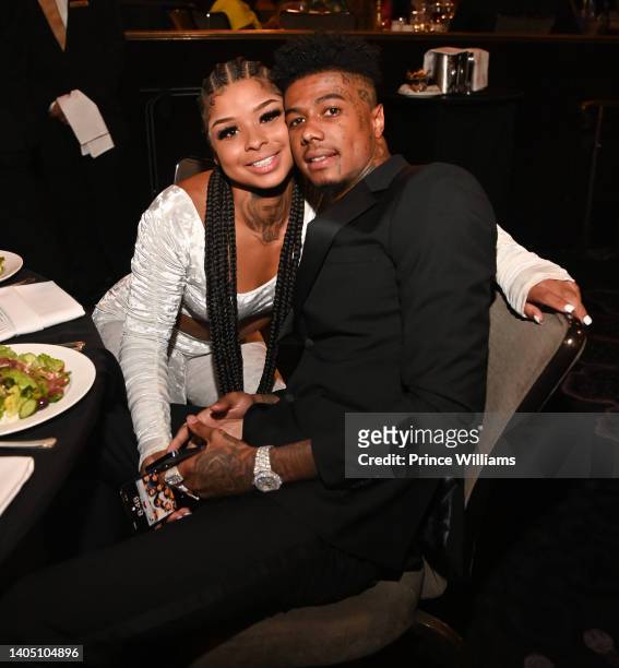 ChriseanRock and Blueface attend the 2nd annual Hollywood Unlocked Impact Awards at The Beverly Hilton on June 24, 2022 in Beverly Hills, California.