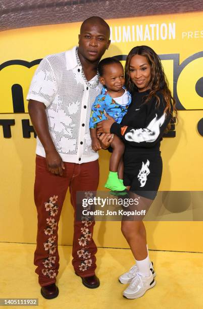 Genasis and Malika Haqq attend Illumination and Universal Pictures' "Minions: The Rise of Gru" Los Angeles premiere at TCL Chinese Theatre on June...