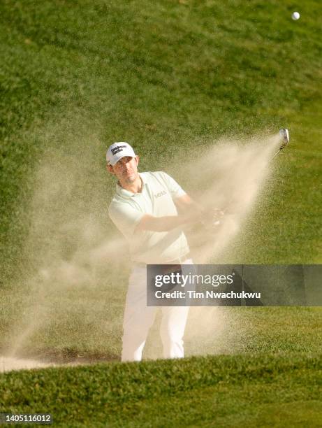 Patrick Cantlay of the United States on the 15th green during the third round of Travelers Championship at TPC River Highlands on June 25, 2022 in...