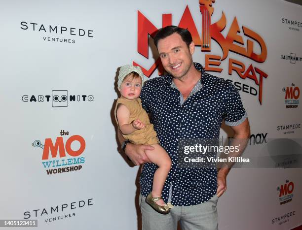 Owain Yeoman attends Mo Willems presents "Naked Mole Rat Gets Dressed: The Underground Rock Experience" premiere screening on June 25, 2022 in Los...