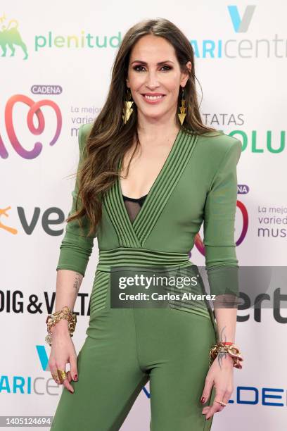 Singer Malu attends the Cadena 100 30th anniversary concerts photocall at the Wanda Metropolitano Stadium on June 25, 2022 in Madrid, Spain.