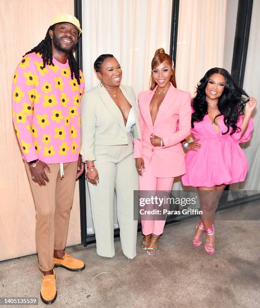 Ron Bass, Passport Cutty, KJ Smith, and Nichole Lynel attend House Of BET on June 25, 2022 in Los Angeles, California.