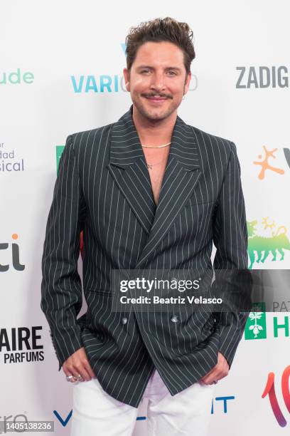 Manuel Carrasco attends the 30th anniversary of Cadena 100 concerts photocall at tWanda Metropolitano Stadium on June 25, 2022 in Madrid, Spain.