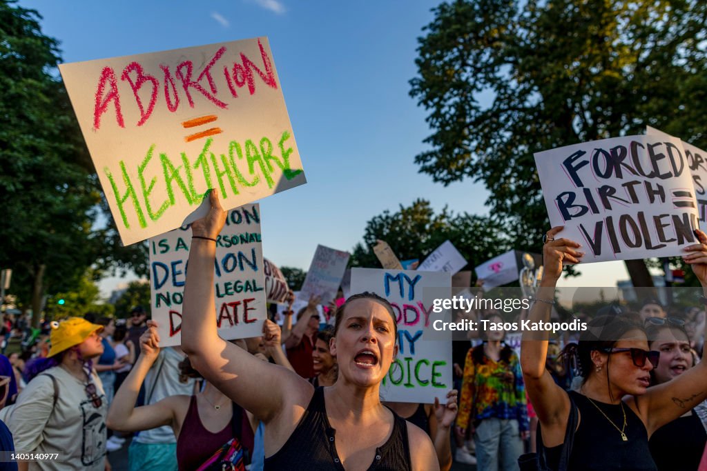 Protests Continue Across Country In Wake Of Supreme Court Decision Overturning Roe v. Wade