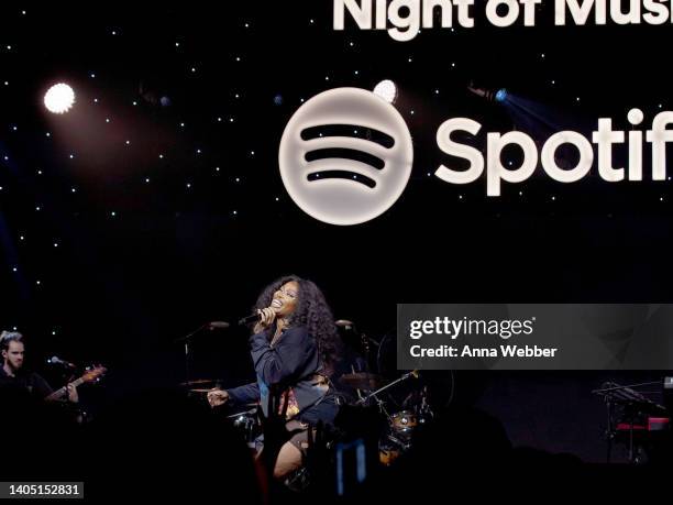 Performs onstage at Spotify’s Night of Music party during VidCon 2022 at Anaheim Convention Center on June 25, 2022 in Anaheim, California.