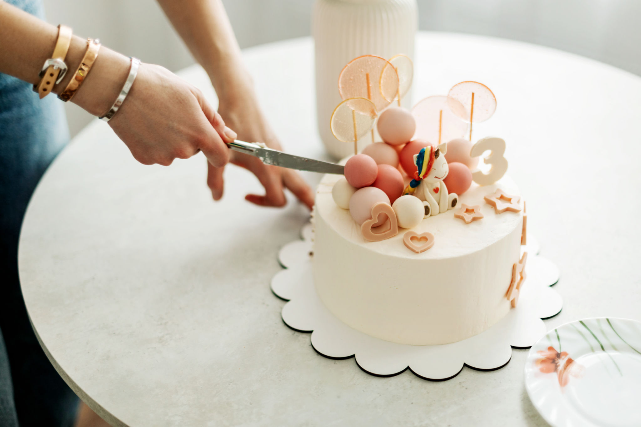 decorated celebration cake