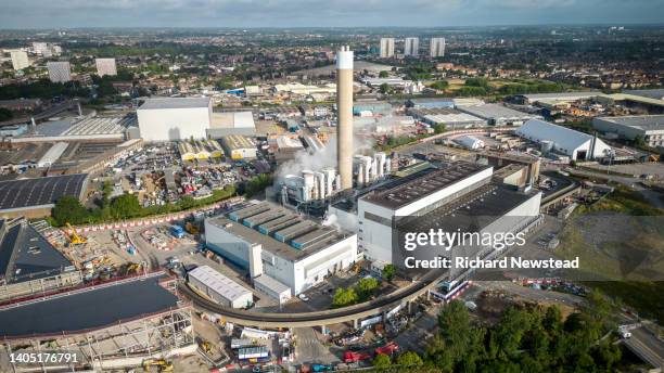 energy recovery facility - district heating plant stock pictures, royalty-free photos & images