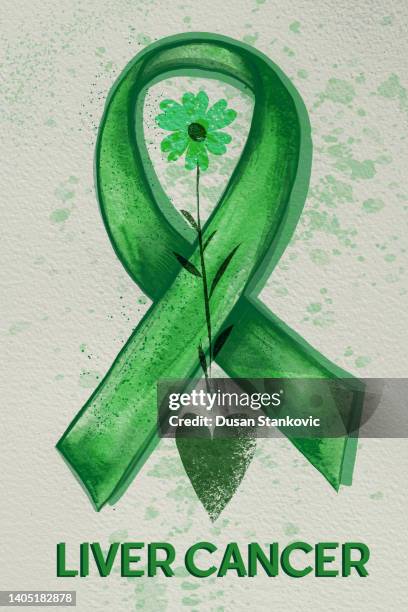 symbol für leberkrebsbewusstsein - liver cancer stock-grafiken, -clipart, -cartoons und -symbole