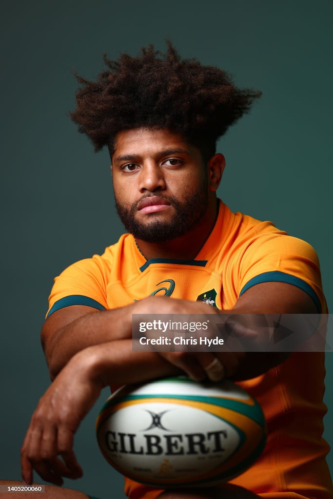 Rob Valetini Rob Valetini poses during the Australian Wallabies 2022 team... News ...
