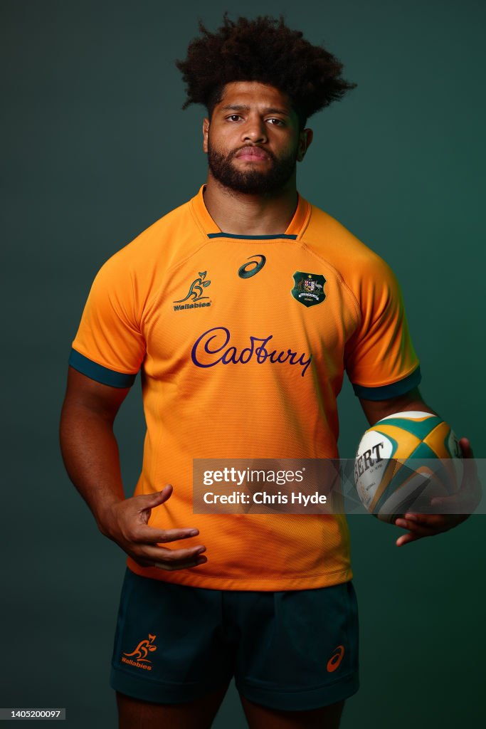 Rob Valetini Rob Valetini poses during the Australian Wallabies 2022 team... News ...