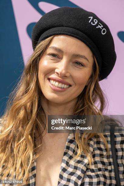 Actress Jessica Biel attends the Kenzo Menswear Spring Summer 2023 show as part of Paris Fashion Week on June 26, 2022 in Paris, France.