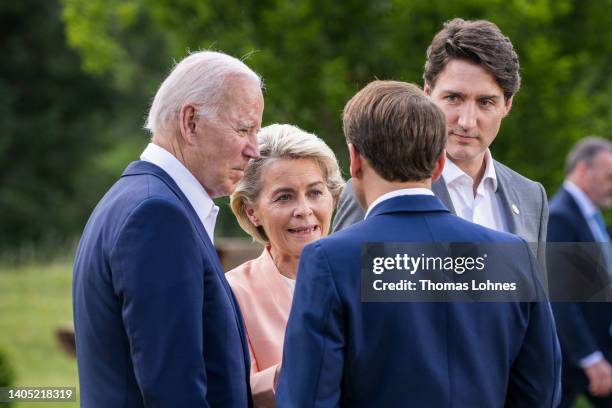 President Joe Biden, European Commission President Ursula von der Leyen, French President Emmanuel Macron and Canadian Prime Minister Justin Trudeau...