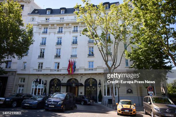 Exterior view of the Ritz luxury hotel, managed by the Mandarin Oriental Hotel Group, on June 26 in Madrid, Spain. This is one of the hotels that...