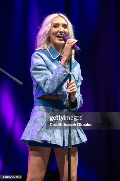 Megan McKenna performs in the Acoustic stage during day five of Glastonbury Festival at Worthy Farm, Pilton on June 26, 2022 in Glastonbury, England.