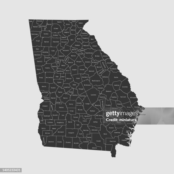 georgia map - georgia stock illustrations