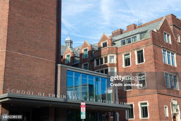 building of school of engineering and applied science in upenn - university of pennsylvania stock pictures, royalty-free photos & images