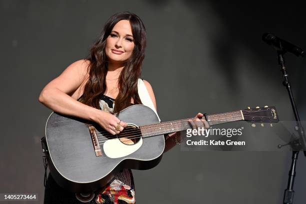 Kacey Musgraves performs during day five of Glastonbury Festival at Worthy Farm, Pilton on June 26, 2022 in Glastonbury, England.