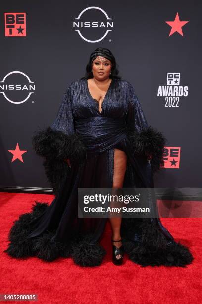 Lizzo attends the 2022 BET Awards at Microsoft Theater on June 26, 2022 in Los Angeles, California.