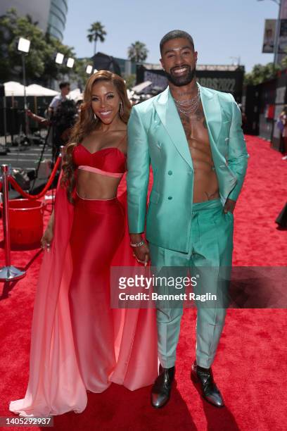 Smith and Skyh Alvester Black attend the 2022 BET Awards at Microsoft Theater on June 26, 2022 in Los Angeles, California.