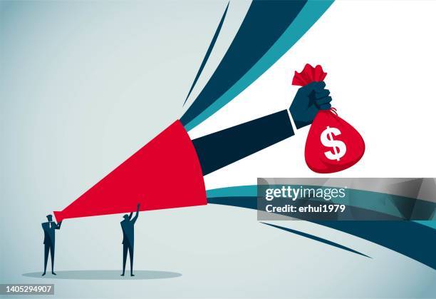 this is the well known reward - corruption abstract stock illustrations