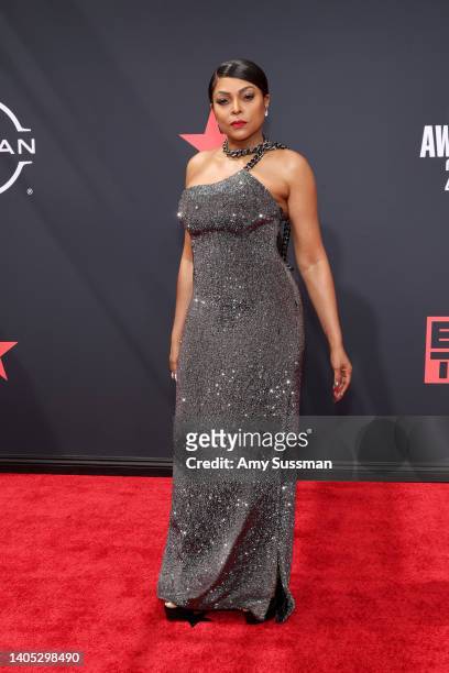 Taraji P. Henson attends the 2022 BET Awards at Microsoft Theater on June 26, 2022 in Los Angeles, California.