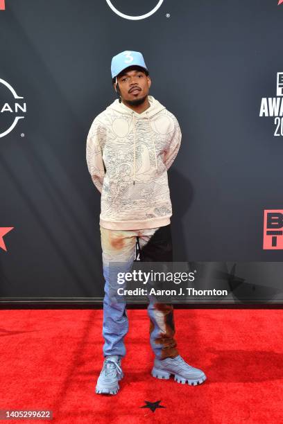 Chance the Rapper attends the 2022 BET Awards at Microsoft Theater on June 26, 2022 in Los Angeles, California.