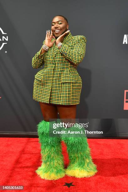 Saucy Santana attends the 2022 BET Awards at Microsoft Theater on June 26, 2022 in Los Angeles, California.