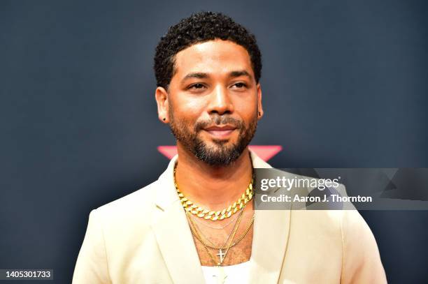 Jussie Smollett attends the 2022 BET Awards at Microsoft Theater on June 26, 2022 in Los Angeles, California.