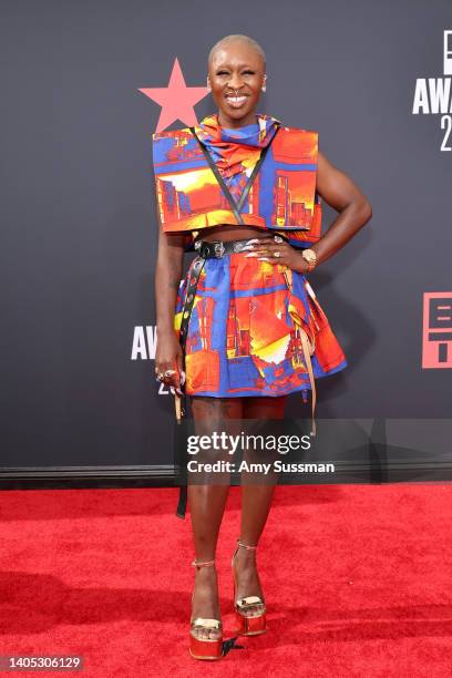 Cynthia Erivo attends the 2022 BET Awards at Microsoft Theater on June 26, 2022 in Los Angeles, California.