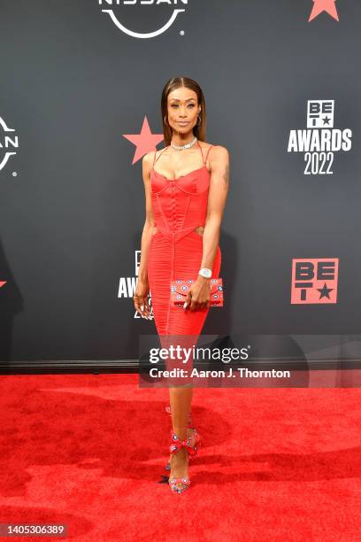 Tami Roman attends the 2022 BET Awards at Microsoft Theater on June 26, 2022 in Los Angeles, California.