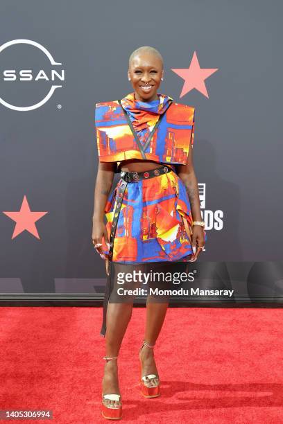 Cynthia Erivo attends the 2022 BET Awards at Microsoft Theater on June 26, 2022 in Los Angeles, California.