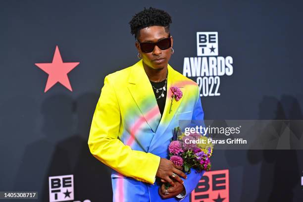 Lucky Daye attends the 2022 BET Awards at Microsoft Theater on June 26, 2022 in Los Angeles, California.