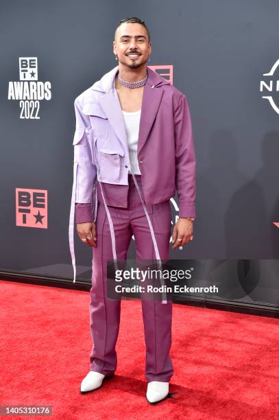 Quincy Brown attends the 2022 BET Awards at Microsoft Theater on June 26, 2022 in Los Angeles, California.