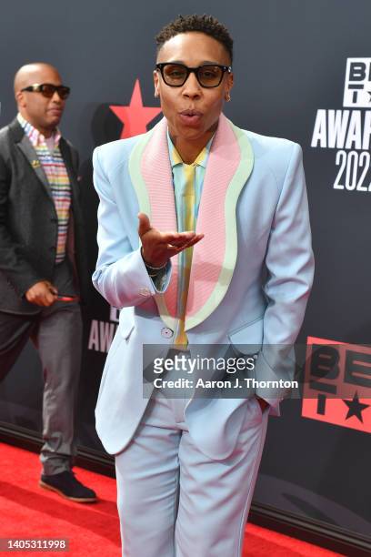 Lena Waithe attends the 2022 BET Awards at Microsoft Theater on June 26, 2022 in Los Angeles, California.
