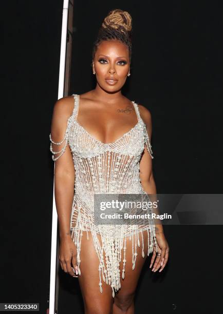 Eva Marcille attends the 2022 BET Awards at Microsoft Theater on June 26, 2022 in Los Angeles, California.