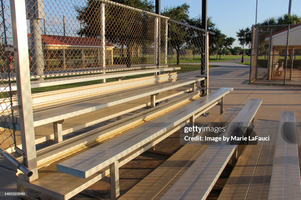 Empty bleachers