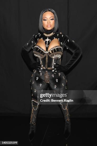 Latto attends the 2022 BET Awards at Microsoft Theater on June 26, 2022 in Los Angeles, California.