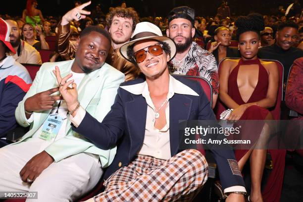 Bruno Mars during the 2022 BET Awards at Microsoft Theater on June 26, 2022 in Los Angeles, California.