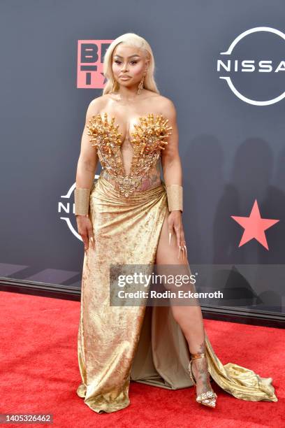 Blac Chyna attends the 2022 BET Awards at Microsoft Theater on June 26, 2022 in Los Angeles, California.