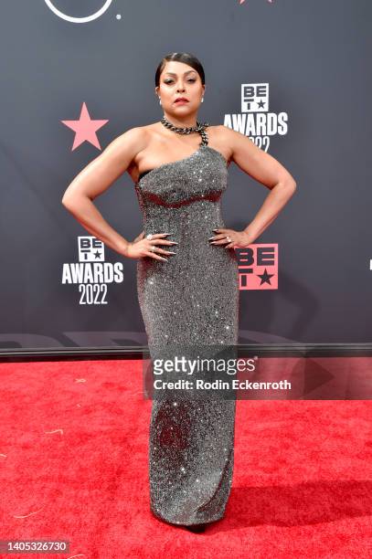 Taraji P. Henson attends the 2022 BET Awards at Microsoft Theater on June 26, 2022 in Los Angeles, California.