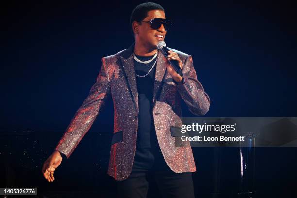 Babyface performs onstage during the 2022 BET Awards at Microsoft Theater on June 26, 2022 in Los Angeles, California.
