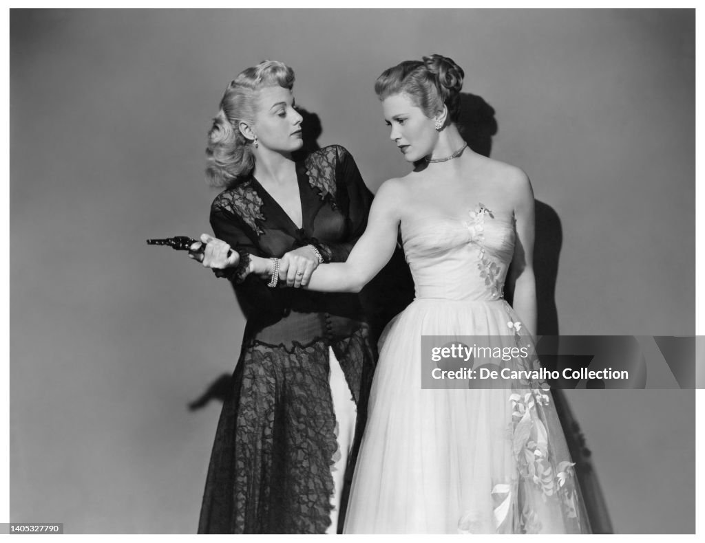 Shelley Winters and Joan Caulfield in 'Larceny'