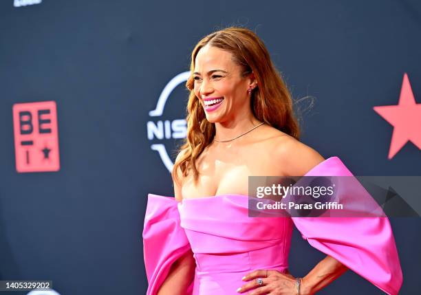 Paula Patton attends the 2022 BET Awards at Microsoft Theater on June 26, 2022 in Los Angeles, California.