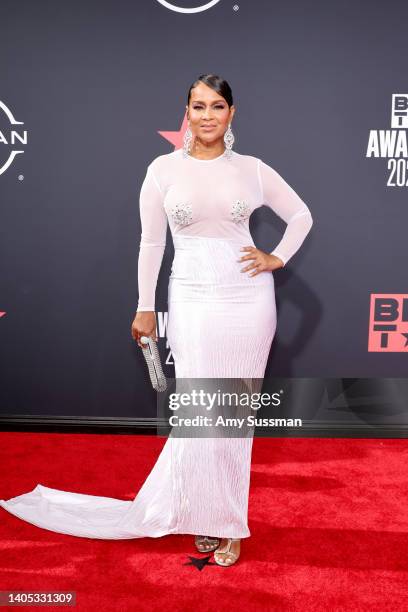 LisaRaye McCoy attends the 2022 BET Awards at Microsoft Theater on June 26, 2022 in Los Angeles, California.
