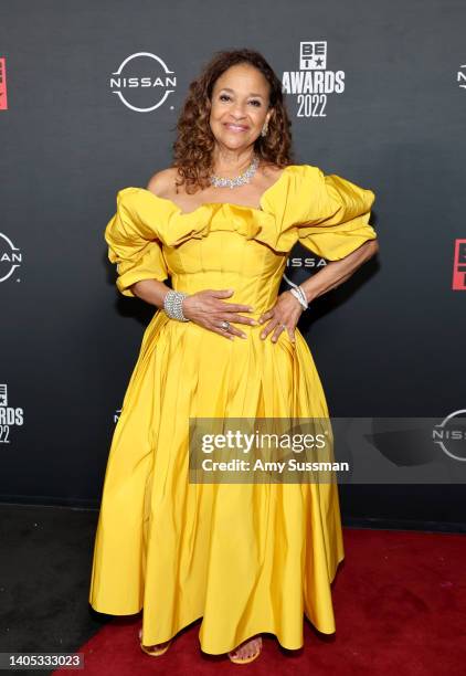 Debbie Allen poses in the press room during the 2022 BET Awards at Microsoft Theater on June 26, 2022 in Los Angeles, California.