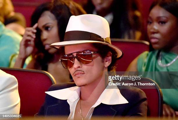 Bruno Mars attends the 2022 BET Awards at Microsoft Theater on June 26, 2022 in Los Angeles, California.